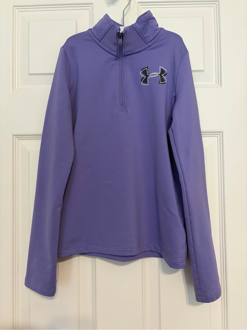 Under Armour kids purple mock neck quarter zip - Size Small